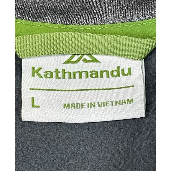 Kathmandu Full Zip Fleece Jacket Dark Gray Men's Size Large Lightweight Polartec - Picture 10 of 11